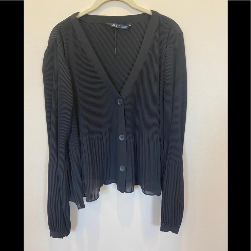 Zara Pleated Blouse